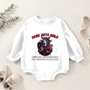 Discover Dark Arts Guild, Necromancer Baby Romper Sweatshirts