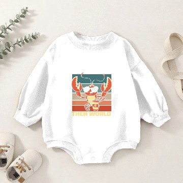 Discover Lobster Baby Romper Sweatshirts