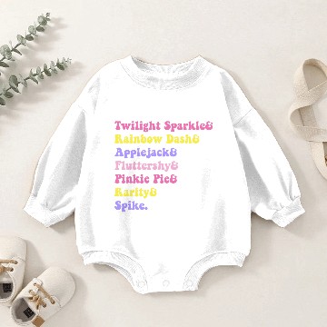 Discover Twilight Sparkle& Rainbow Dash& Applejack Baby Romper Sweatshirts