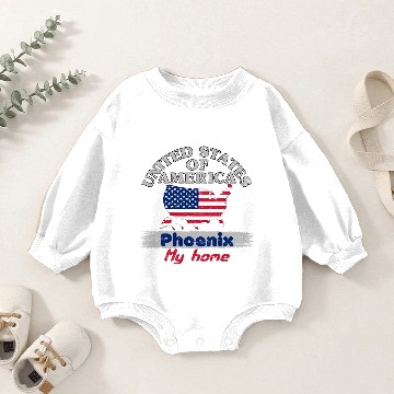 Discover United States of America - Phoenix my home - USA Baby Romper Sweatshirts