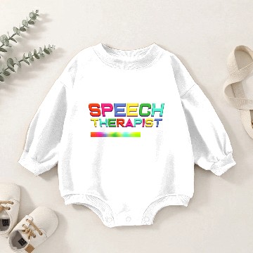 Discover Future Speech Therapist Speech Pathologist Slp Baby Romper Sweatshirts