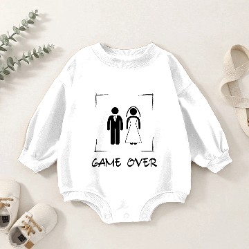 Discover GAME OVER Baby Romper Sweatshirts