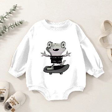 Discover Acab Skater Frog Baby Romper Sweatshirts