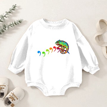 Discover Comma Chameleon Baby Romper Sweatshirts