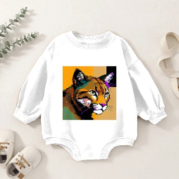 Discover Mountain Lion future ink Baby Romper Sweatshirts