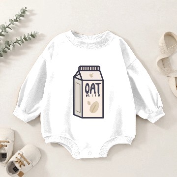 Discover Oat Milk Baby Romper Sweatshirts