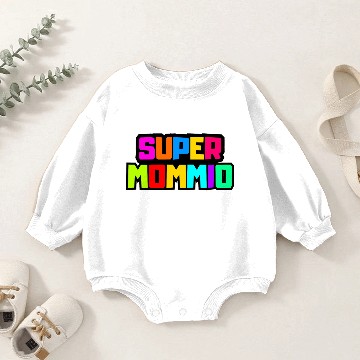 Discover Super Mommio Baby Romper Sweatshirts