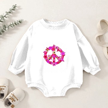 Discover Peace Love Retired Baby Romper Sweatshirts