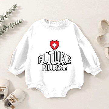 Discover Future Nurse Life Baby Romper Sweatshirts