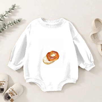 Discover Bagel Powered By Bagels Baby Romper Sweatshirts