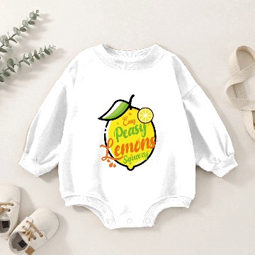 Discover Easy Peasy Lemon Squeezy Baby Romper Sweatshirts