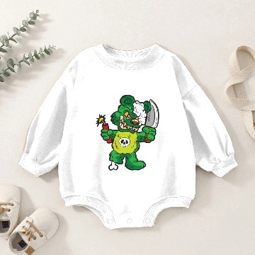 Discover EVIL TEDDY BEAR MURDERER Baby Romper Sweatshirts