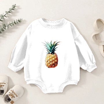 Discover Encaustic pineapple Baby Romper Sweatshirts