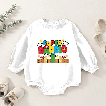 Discover Super Daddio Baby Romper Sweatshirts