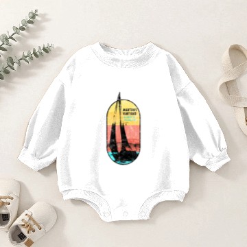 Discover Martha'S Vineyard Sailing Baby Romper Sweatshirts