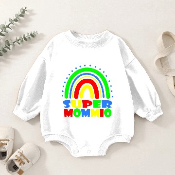 Discover Super Mommio Baby Romper Sweatshirts
