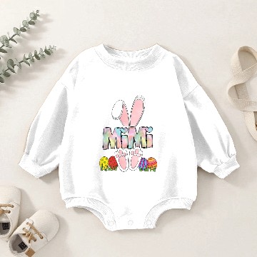 Discover Doodle Bunny Mama Mini Bunny Mama Easter Easter Baby Romper Sweatshirts
