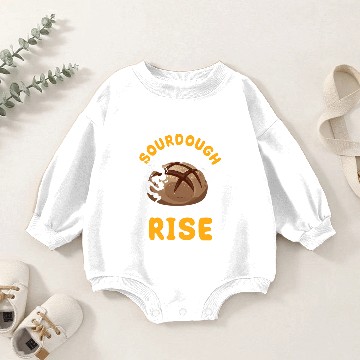 Discover Bread Baking Bread Maker Sourdough Makes It Rise Baby Romper Sweatshirts