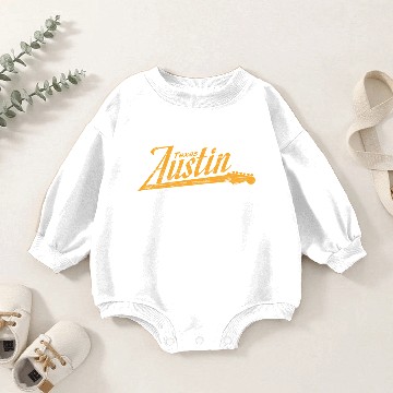 Discover Austin Texas Guitar Neck Baby Romper Sweatshirts