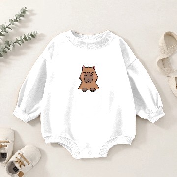 Discover Capybara Baby Romper Sweatshirts