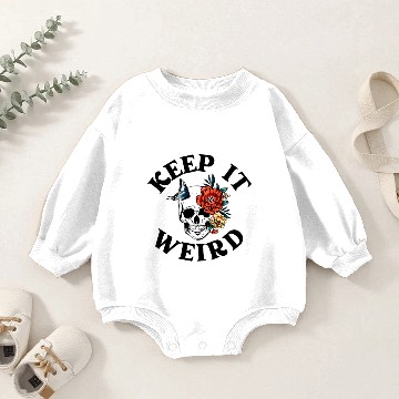 Discover Keep it Weird Morbid Baby Romper Sweatshirts