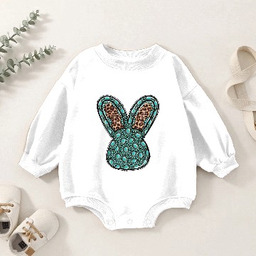 Discover Gemstone Turquoise Rabbit Baby Romper Sweatshirts
