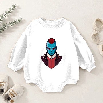 Discover Blue Face Yondu Baby Romper Sweatshirts