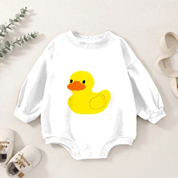 Discover Little Yellow Rubber Ducky Duck Baby Romper Sweatshirts