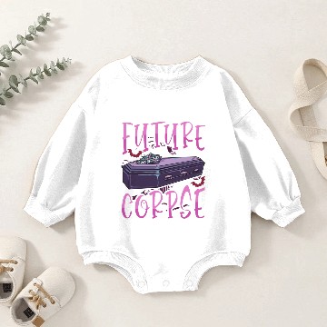Discover Future Corpse Funny Coffin Pastel Emo Goth Baby Romper Sweatshirts