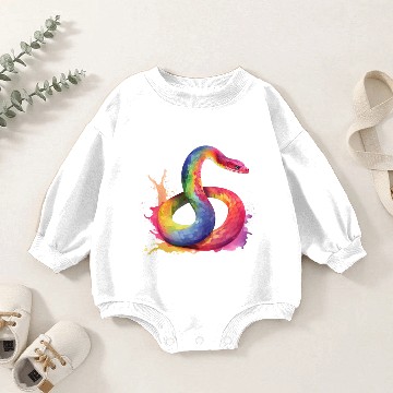 Discover Snake pride rainbow colors Baby Romper Sweatshirts