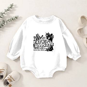 Discover Catnip Madness Cute Cat Baby Romper Sweatshirts