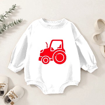 Discover Pull Hard, Pull Proud tractor pulling Baby Romper Sweatshirts