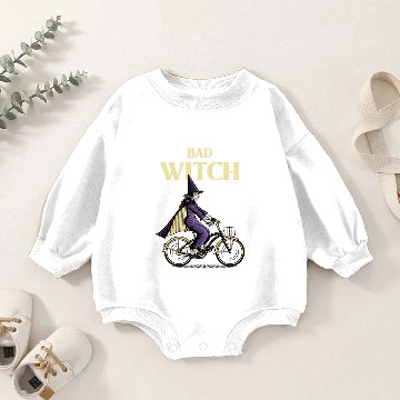 Discover Bad Witch quote Baby Romper Sweatshirts