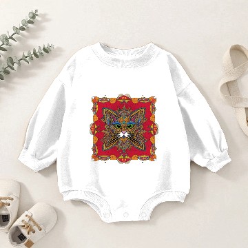 Discover Beautiful Bohemian Cat | Baby Romper Sweatshirts