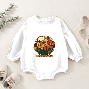 Discover Intercourse Pennsylvania Mountain Hiking P Baby Romper Sweatshirts