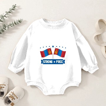 Discover Mongolia Baby Romper Sweatshirts
