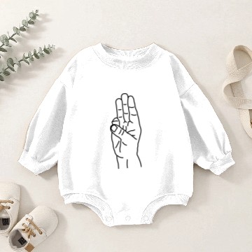 Discover Hand gesture suppression Hunger games Baby Romper Sweatshirts