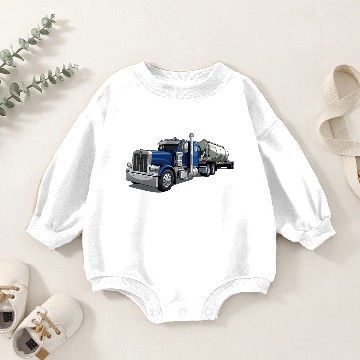 Discover Peterbilt 18 Wheeler Baby Romper Sweatshirts