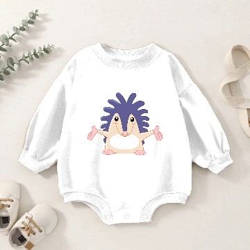 Discover Cheerful Hedgehog Baby Romper Sweatshirts