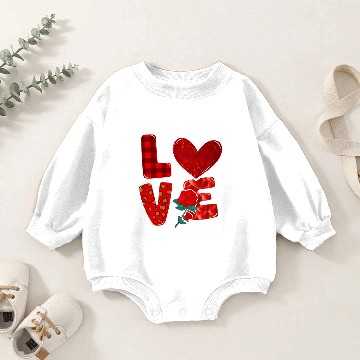 Discover Speech Language Pathologist Day Love Heart Flower Baby Romper Sweatshirts