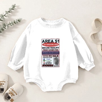 Discover Area 51 Reverse Engineering Pass Baby Romper Sweatshirts