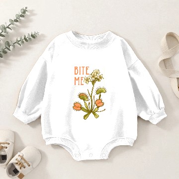 Discover Venus Fly Trap Bite Me Baby Romper Sweatshirts