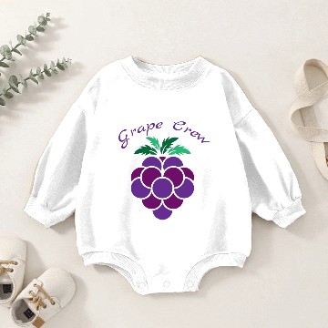 Discover Grape Crew 01C Baby Romper Sweatshirts