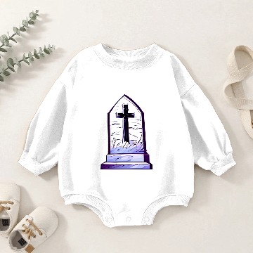 Discover Gravestone Baby Romper Sweatshirts