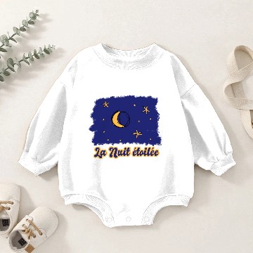 Discover La Nuit toile The Starry Night Baby Romper Sweatshirts