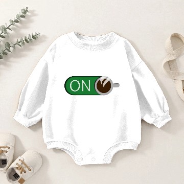 Discover Caffeine On Coffee Swiped Right Coffee Lovers Baby Romper Sweatshirts