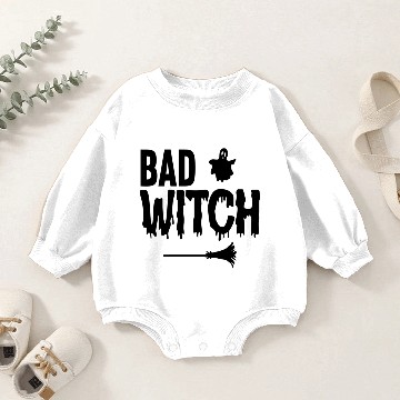 Discover Bad Witch Baby Romper Sweatshirts