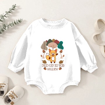 Discover Fox picnic Baby Romper Sweatshirts