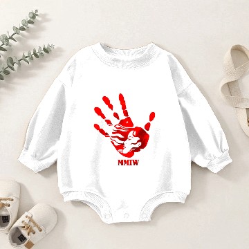 Discover Hand Red Mmiw Baby Romper Sweatshirts