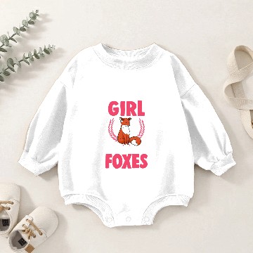 Discover Fox Girl Gift Baby Romper Sweatshirts